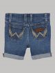 Wrangler Girl's Cuffed Raw Denim Shorts