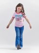 Wrangler Girls Barbie Rainbow Ringer Tee