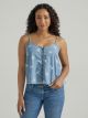 Wrangler Women's Button Front Cowgirl Denim Cami