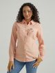 Wrangler Women's Retro Long Sleeve Solid Western Snap Shirt