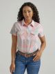 Wrangler Women's Essential Short Sleeve Plaid Western Snap Top