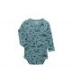 Wrangler Infant Long Sleeve Turquoise Onesie