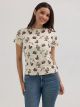 Wrangler Women's Jacquard Allover Print Retro Western T-Shirt
