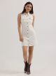 Wrangler Women's Western Denim Snap Shift Dress