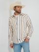 Wrangler Men's Retro Premium Brushpopper Stripe Western Snap Shirt