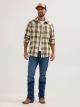 Wrangler Men's Retro Premium Long Sleeve Western Snap Long Sleeve Plaid Shirt