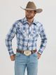 Wrangler Men's Retro Long Sleeve Sawtooth Snap Pocket Western Shirt BIG & TALL