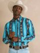 Wrangler Men's Checotah Western Printed Snap Shirt