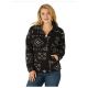 Wrangler Women's 1/4 Zip Americana Sherpa Pullover Black