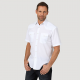 Wrangler Men's Short Sleeve Solid Western Snap Sport Shirt