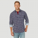 Wrangler Men's Retro Long Sleeve Western Snap Printed Shirt