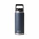 Yeti Rambler 26 Oz. Water Bottle With Straw Cap Navy