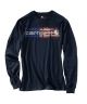 Carhartt Men's Lubbock Graphic Distressed Flag Long-Sleeve T-Shirt