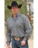 Cinch Men's Solid Dove Gray  Long Sleeve  Button Down Square Button Shirt