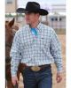 Cinch Men's Grey Plaid Long Sleeve Western Shirt