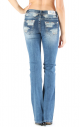 Grace in LA Women's Embellished Boot Cut Jeans