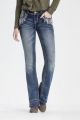 Miss Me Women's Fray By The Rules Boot Cut Jeans