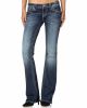 Women's Blue Aztec Boot Cut Jeans