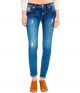 Miss Me Destructed Frayed Hem Skinny Jeans