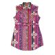 Wrangler Girl's Sleeveless Aztec Print Western Snap Shirt Dress