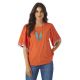 Wrangler Ladies Crew Neck Flutter Sleeve Shirt